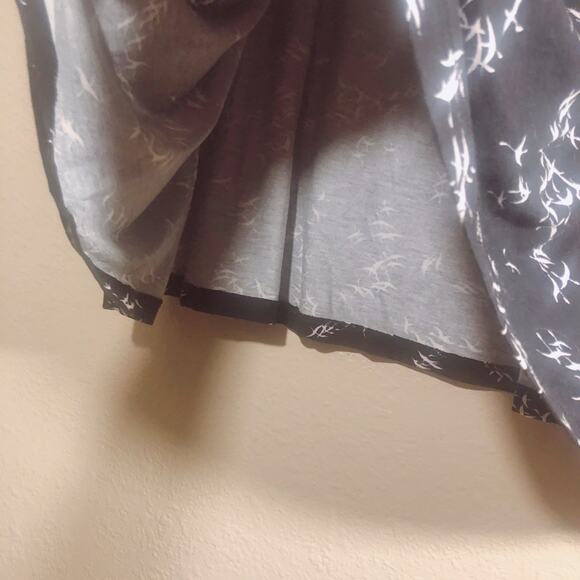 Sade New York Black Flying Bird Print Skirt - Picture 4 of 8